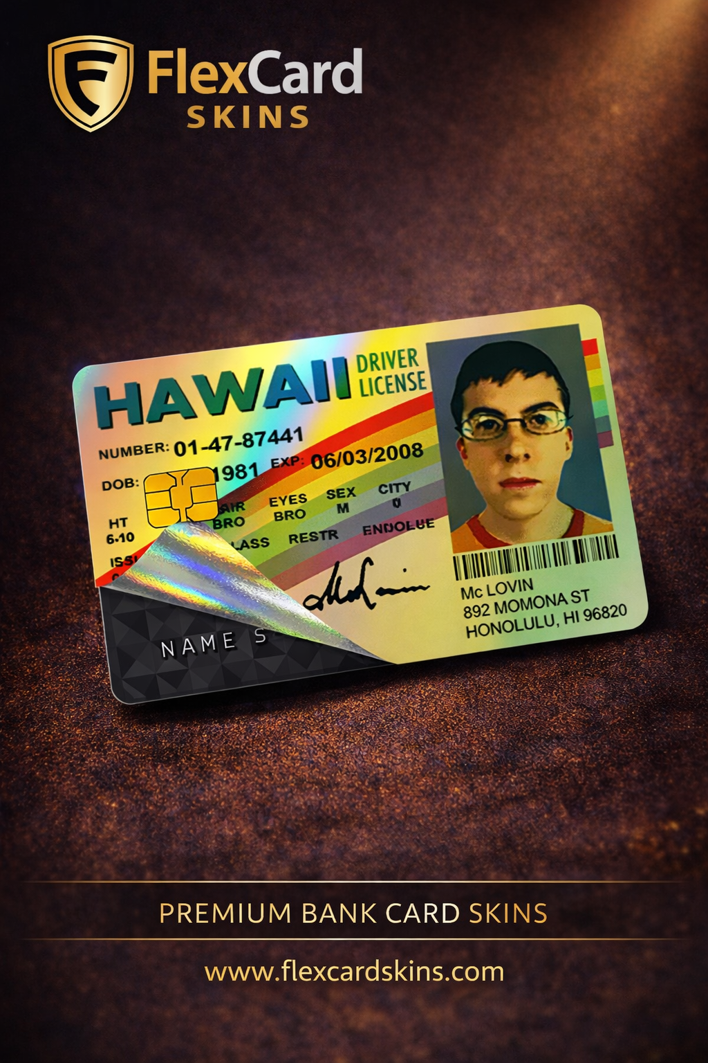 π³ Mc Lovin Driver License Card Skin