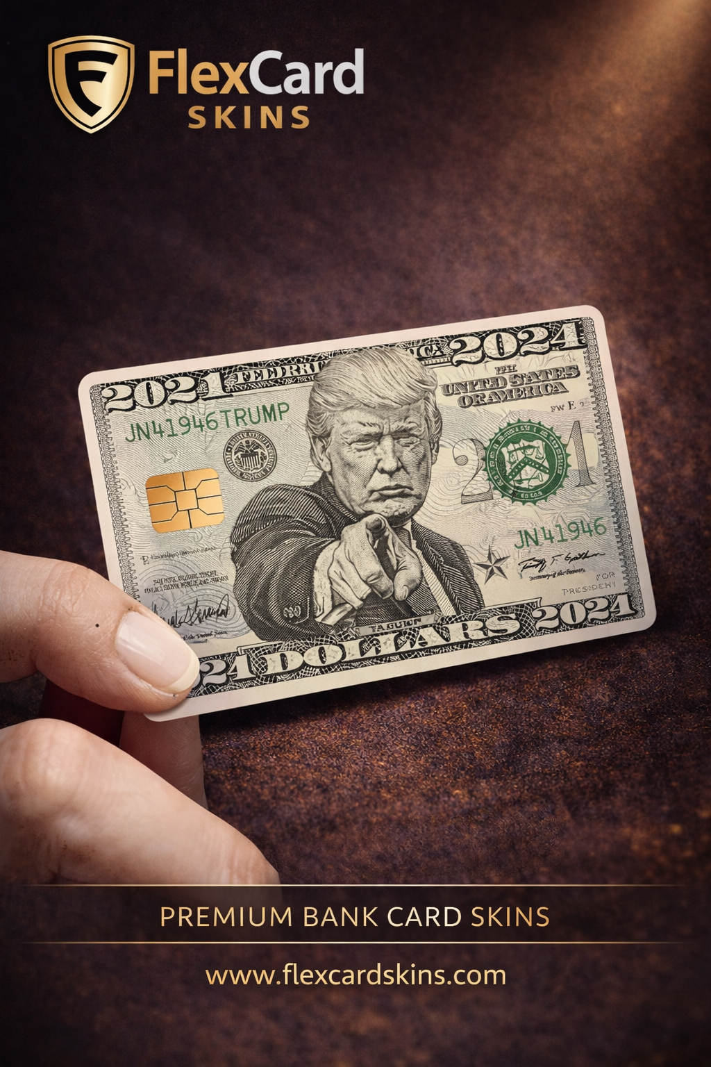 π³ Donald Trump Dollar Style Card Skin