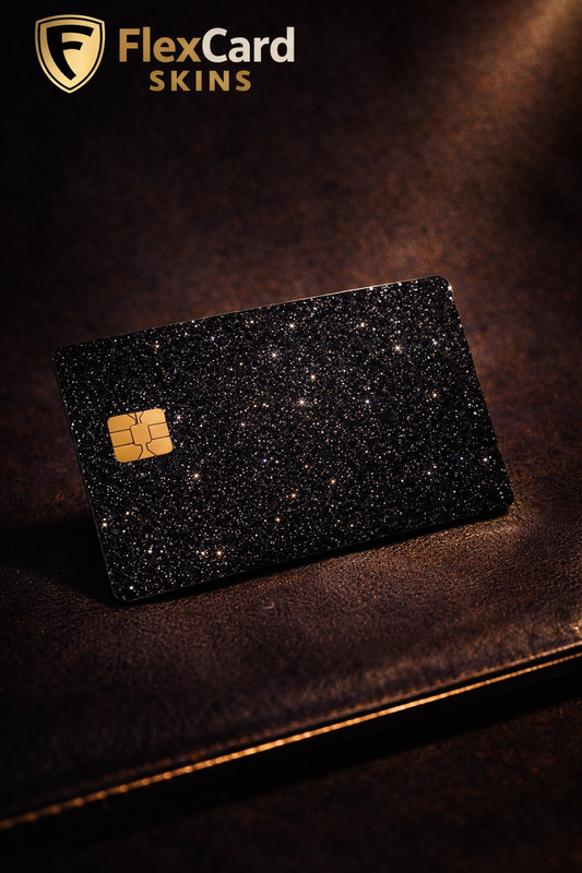 💳Black Glitter Card Skin