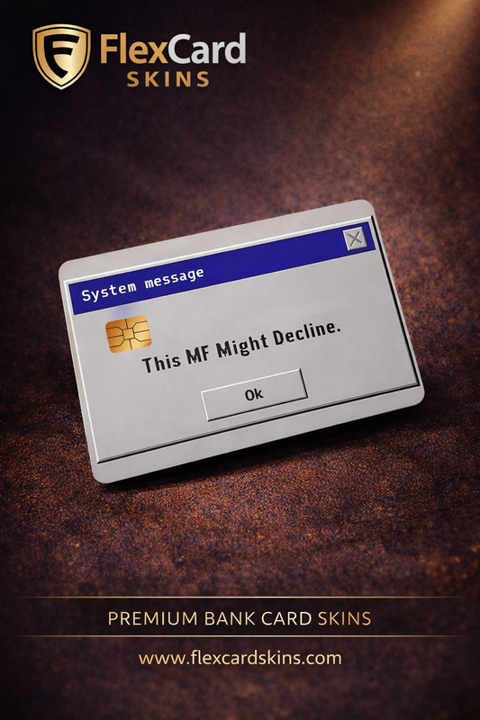 💳 “System Message” Card Skin – Funny Error Design